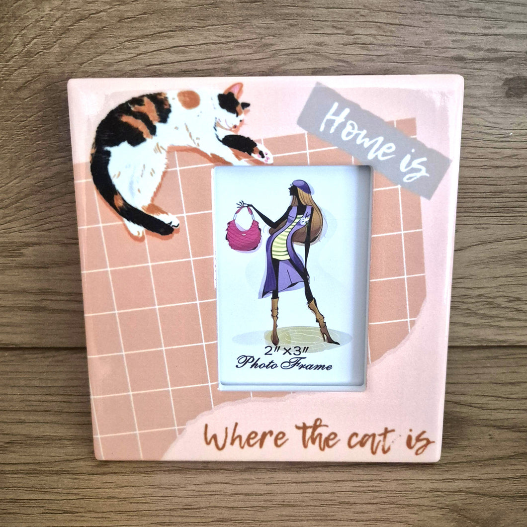 Cute cat lovers photo frame 