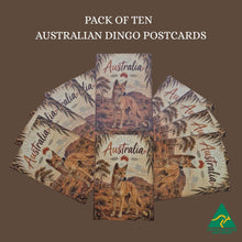 Load image into Gallery viewer, POSTCARD | Pack Of 10 Australia Dingo Postcards | Tourism Travel Australian Made Gifts