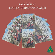 Load image into Gallery viewer, Life Is Journey Enjoy The Ride Postcards | Pack Of 10 | Australian Designed &amp; Printed
