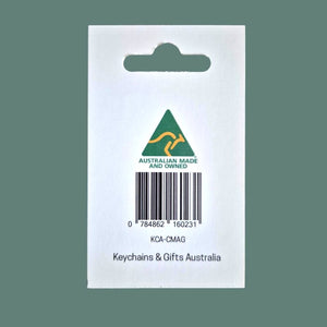 Australian Made Custom Designed Keyrings & Magnet Display Package | Your Logo Your Images