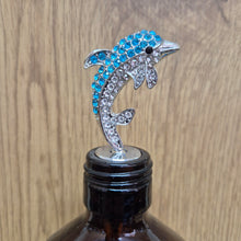 Load image into Gallery viewer, Dolphin Bottle Stopper Gift | Wine Stopper Boxed Dolphin Lover Gift | Ocean Marine Gift