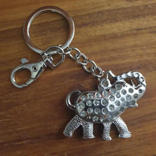 Load image into Gallery viewer, Elephant Keyring | Lucky Blue Elephant Keyring | Bag Chain | Elephant Keychain