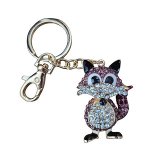 Cute cartoon fox keyring keychain gift 