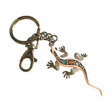 Load image into Gallery viewer, lucky pink gecko keyring keychain 