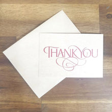 Load image into Gallery viewer, Free Personalised Gift Card | Thank You | Craft Card With Envelope