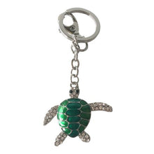 Load image into Gallery viewer, green ocean turtle keyring keychain gift 