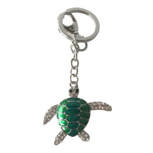 green ocean turtle keyring keychain gift 