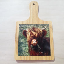 Load image into Gallery viewer, Cow Cheeseboard | Highland Cute Cow Kitchen Decorative Gift | Highlander A