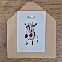 Load image into Gallery viewer, Cow Gift Cards | Super Cute Cow Cards | Funny Hay Assorted Sayings | Price Per Unit