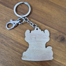 Load image into Gallery viewer, Highlander Cow Wooden Keychain Keyring Bag Chain | Australian Made Gifts | Sustainable Gifts