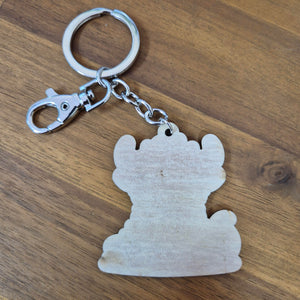 Highlander Cow Wooden Keychain Keyring Bag Chain | Australian Made Gifts | Sustainable Gifts