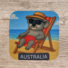 Load image into Gallery viewer, Magnet | Australian Made Magnets | Koala At The Beach | Funny Tourism Gift