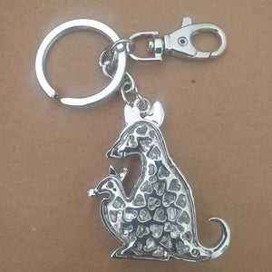 Australian Kangaroo Keyring Boxed Gift | Pink Kangaroo & Joey | Bag Chain | Keychain Gift