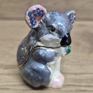 Koala Trinket Box | Small Jewellery Keepsake Ornament | Australian Koala Gift