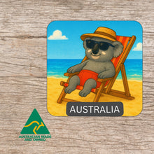 Load image into Gallery viewer, Koala Sunbathing Australian Made Magnet Tourism Gifts 
