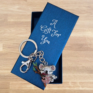 Koala and baby keyring keychain boxed gift 
