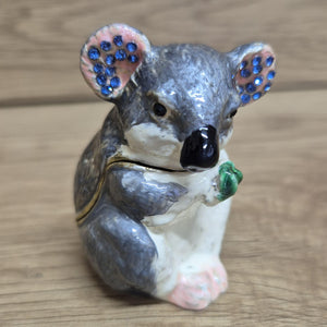 Koala Trinket Box | Small Jewellery Keepsake Ornament | Australian Koala Gift