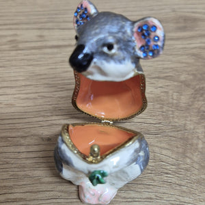 Koala Trinket Box | Small Jewellery Keepsake Ornament | Australian Koala Gift