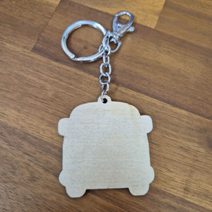 Kombi Eazy Azz Wooden Keychain Keyring Bag chain | Australian Made Gifts | Sustainable Gifts