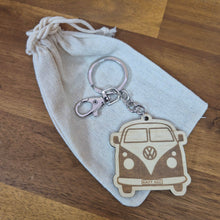 Load image into Gallery viewer, Kombi Eazy Azz Wooden Keychain Keyring Bag chain | Australian Made Gifts | Sustainable Gifts