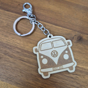 Kombi Eazy Azz Wooden Keychain Keyring Bag chain | Australian Made Gifts | Sustainable Gifts