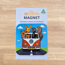 Load image into Gallery viewer, Kombi Magnet | Australian Made Magnets | Australian Animal Kombi Road Trip | Funny Tourism Gift