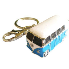 Load image into Gallery viewer, VW split screen blue kombi keyring keychain bag chain gift 