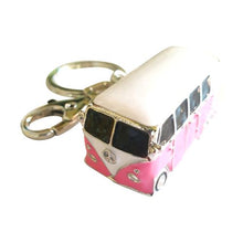 Load image into Gallery viewer, VW pink kombi split screen keyring keychain bag chain gift 
