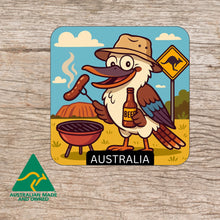 Load image into Gallery viewer, Australian made Magnet Kookaburra outback barbie 