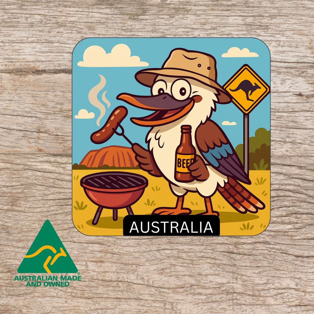 Australian made Magnet Kookaburra outback barbie 