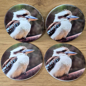 Kookaburra table coaster set 
