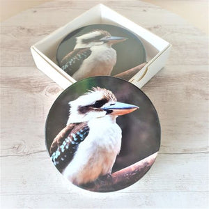 Australian kookaburra table coasters 