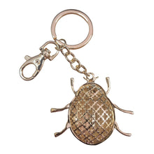 Load image into Gallery viewer, Ladybug Keychain | Large Gold Ladybug Keyring - Bag Chain Gift