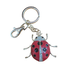 Load image into Gallery viewer, Ladybug Keychain | Large Gold Ladybug Keyring - Bag Chain Gift
