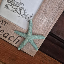 Load image into Gallery viewer, Seaside Photo Frame | Wooden Stand Alone Life Is Better In Flip Flops Ocean Seaside Gift