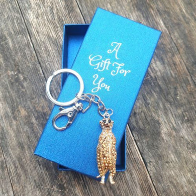 Meerkat keyring keychain bag chain boxed gift