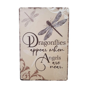 This Dragonfly's & Angels Metal Sign Gift is a meaningful gift that symbolizes the transformative power of angels. The delicate dragonfly design serves as a reminder that angels are always near, bringing comfort and guidance in times of need. Perfect for anyone seeking spiritual support, this sign makes a thoughtful and uplifting gift.