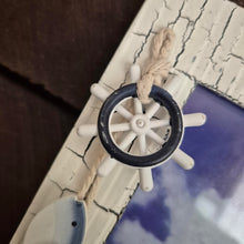 Load image into Gallery viewer, Seaside Photo Frame | Wooden Stand Nautical Themed Decor | Ocean Decorative Gift