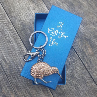 New Zealand Kiwi Bird Keyring Keychain Boxed Gift 