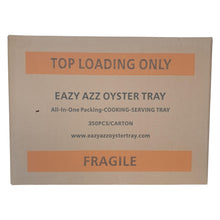 Load image into Gallery viewer, Eazy Azz Oyster Tray 350 Bulk Pack | Aluminum Cooking BBQ Oven Tray Seafood Cooking