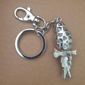 Australian Parrot Keyring Gift | Ringneck 28 Parrot Gift | Keychain Bag Chain Wildlife Gift