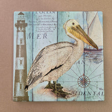 Load image into Gallery viewer, Nautical Ocean Seaside Pelican Kitchen Trivet 