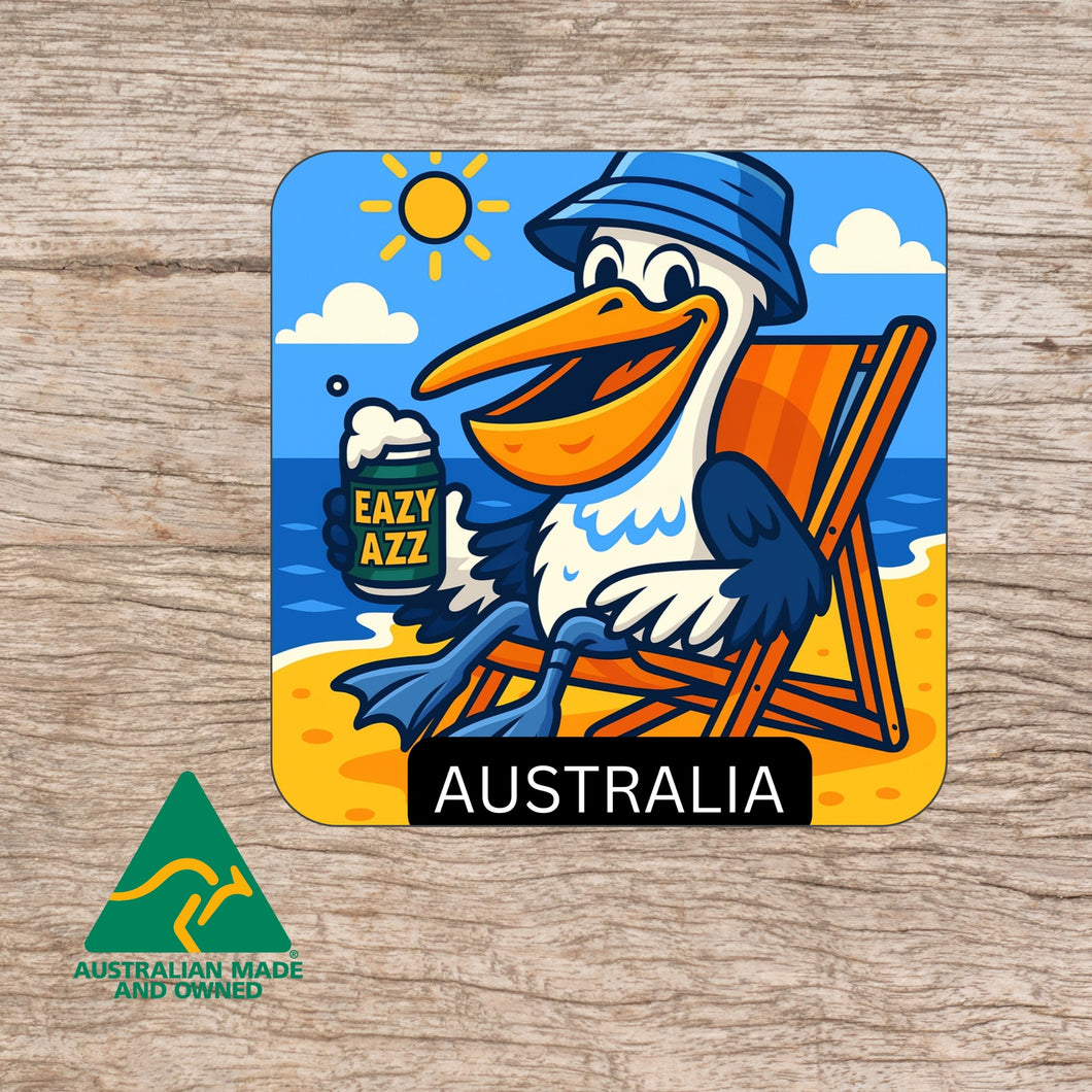 Paddy the pelican Australian Made Magnet 