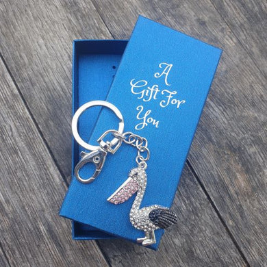 Pelican bird keyring keychain bag chain boxed gift 