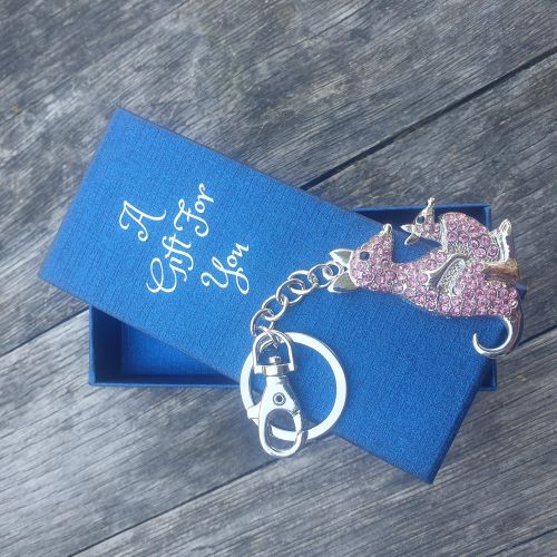 Joey Roo Key Ring Australian Kangaroo Keyring Boxed Gift | Pink Kangaroo & Joey | Bag Ch ...