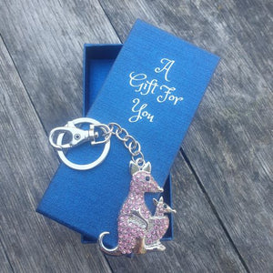 Australian kangaroo keyring keychain boxed tourism wildlife gift 