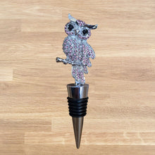 Load image into Gallery viewer, Pink owl bottle stopper wine stopper 