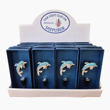 Load image into Gallery viewer, Dolphin Car Essential Oil Diffusers | Shelf Display 16 Boxed Unit's | Dolphin Gifts