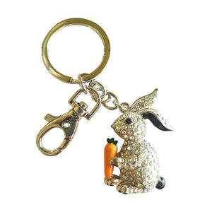 cute lucky rabbit keyring keychain gift 