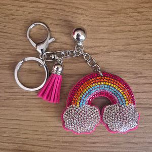 Rainbow Cloth Keychain | Brighten Up Your Day Gift | Happiness Gift